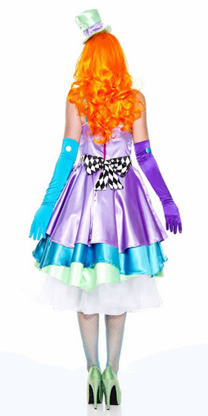 Wild dress back view.